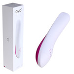 OVO F7-8 ВИБРАТОР БЕЛЫЙ-ФУКСИЯ