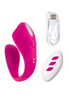 ВИБРАТОР ДЛЯ ПАР A-TOYS COBRUM, СИЛИКОН, РОЗОВЫЙ, 9,6 СМ