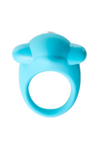 ЭРЕКЦИОННОЕ КОЛЬЦО НА ПЕНИС TOYFA A-TOYS, СИЛИКОН, ГОЛУБОЙ, Ø 5,4 СМ