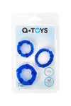 НАБОР КОЛЕЦ TOYFA A-TOYS, TPE, СИНИЙ, Ø 3,5/3/2 СМ