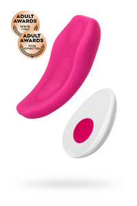 КЛИТОРАЛЬНЫЙ ВИБРАТОР В ТРУСИКИ JOS FLIRTY, СИЛИКОН, РОЗОВЫЙ, 9,3 СМ