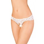 Эротические трусики Erolanta Lingerie Collection кружевные, белые (50-52)