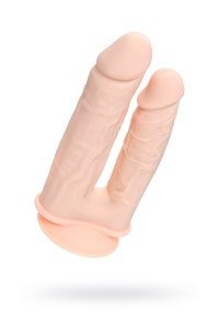ФАЛЛОИМИТАТОР ДЛЯ ДВОЙНОГО ПРОНИКНОВЕНИЯ REALSTICK SILICONE ARMIE H, САЙЛЕКСПАН, ТЕЛЕСНЫЙ, 19 СМ