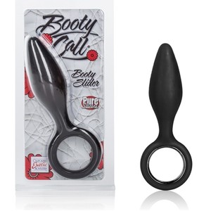 SE 0394-25-2 Анальная пробка Booty Slider-Black из силикона черная (California Exotic Novelties)