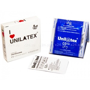 ПРЕЗЕРВТИВЫ UNILATEX "ULTRA THIN" ультратонкие,3 шт.,арт.3012