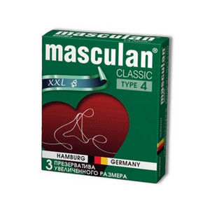 ПРЕЗЕРВАТИВЫ "MASCULAN 4 CLASSIC" (УВЕЛИЧЕННОГО РАЗМЕРА) 3 штуки