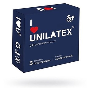 ПРЕЗЕРВАТИВЫ UNILATEX "EXTRA STRONG" особопрочные, 3 шт., арт. 3019