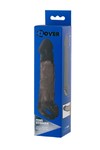 Насадка Toyfa XLover, для увеличения размера, TPE, черная прозрачная, 19.5 см