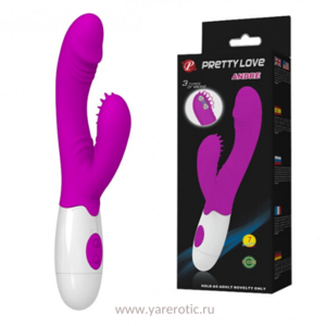Pretty Love Вибромассажер "Andre" с клитор.стимул,7 реж.вибр.фиолетовый арт.BI-014264