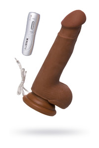 ВИБРАТОР TOYFA REALSTICK ELITE MULATTO, РЕАЛИСТИЧНЫЙ, НА ПРИСОСКЕ, МУЛАТ, 13 СМ