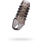 Насадка ToyFa XLover, для увеличения размера,TPE, черная прозрачная, 10,5 см