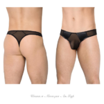 Трусы мужские со вставками Wetlook SoftLine Collection, чёрный, XL