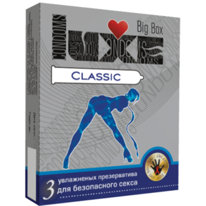 ПРЕЗЕРВАТИВЫ "LUXE" CLASSIC ПАНЕЛЬ 3 штуки