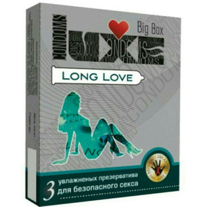 ПРЕЗЕРВАТИВЫ "LUXE" LONG LOVE ПАНЕЛЬ 3 штуки