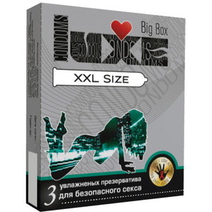ПРЕЗЕРВАТИВЫ "LUXE" XXL SIZE ПАНЕЛЬ 3 штуки