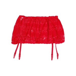 Пояс кружевной для чулок "Wide strip Red" красный