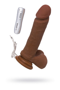 РЕАЛИСТИЧНЫЙ РОТАТОР TOYFA REALSTICK ELITE MULATTO, КОРИЧНЕВЫЙ, 16 СМ
