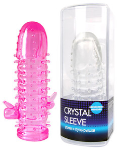 НАСАДКА ЗАКРЫТАЯ "CRYSTAL SLEEVE" УСИКИ И ПУПЫРЫШКИ арт. EE-10102 