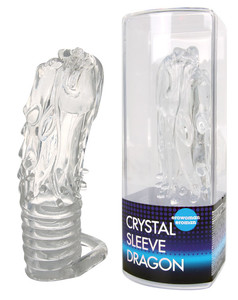 НАСАДКА ЗАКРЫТАЯ "CRYSTAL SLEEVE DRAGON" в форме дракона арт. EE-10101